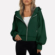 Lieke | Women's Cropped Hooded Sweater Pullover with Knit Cozy Soft Long-Sleeve