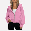 Lieke | Women's Cropped Hooded Sweater Pullover with Knit Cozy Soft Long-Sleeve