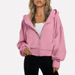 Lieke | Women's Cropped Hooded Sweater Pullover with Knit Cozy Soft Long-Sleeve