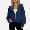 Lieke | Women's Cropped Hooded Sweater Pullover with Knit Cozy Soft Long-Sleeve