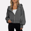 Lieke | Women's Cropped Hooded Sweater Pullover with Knit Cozy Soft Long-Sleeve