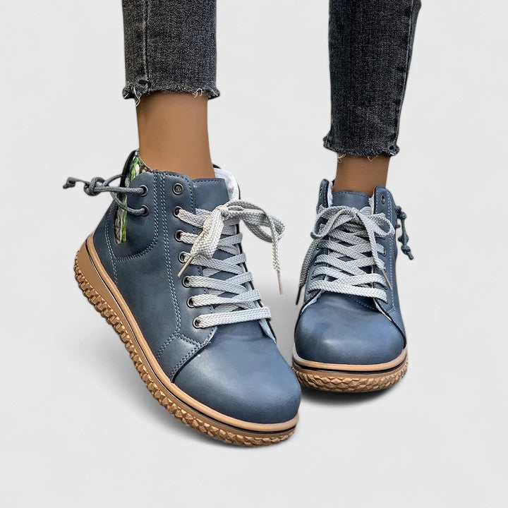 Orthopedic Lace-Up Boots Non-Slip Lined Winter Boots for Women | Nyrah