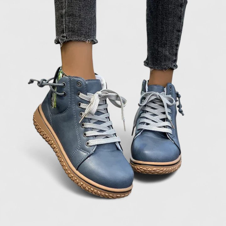Orthopedic Lace-Up Boots Non-Slip Lined Winter Boots for Women | Nyrah