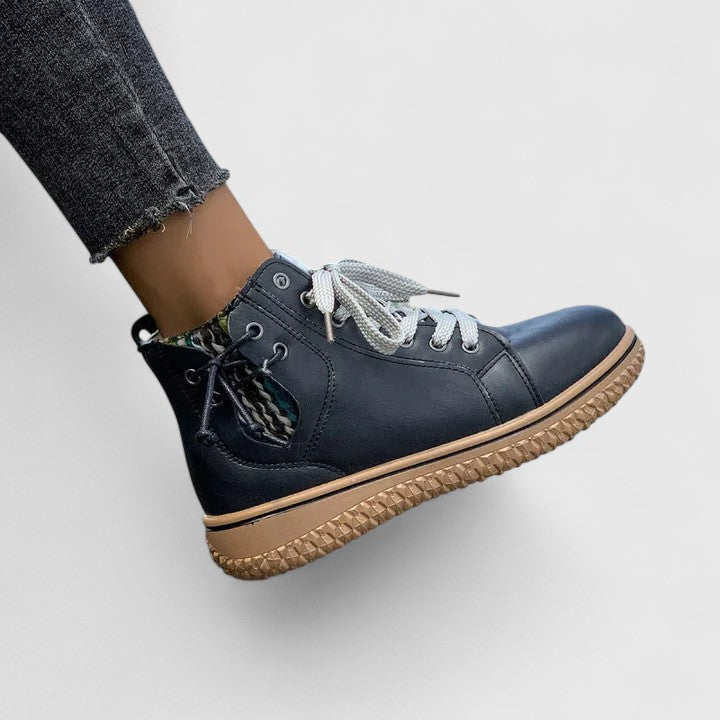 Orthopedic Lace-Up Boots Non-Slip Lined Winter Boots for Women | Nyrah