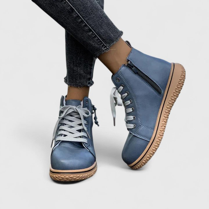 Orthopedic Lace-Up Boots Non-Slip Lined Winter Boots for Women | Nyrah