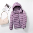 Quilted Hooded Jacket Women Lightweight Hood Winter
