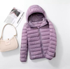 Quilted Hooded Jacket Women Lightweight Hood Winter