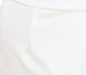 White FJØRNA dress with bat sleeves and waist-cinching design, elegant and fashionable for a stylish look