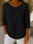 Sasha | Women's Elegant Bow Detail Knit Sweater with Cozy for Winter