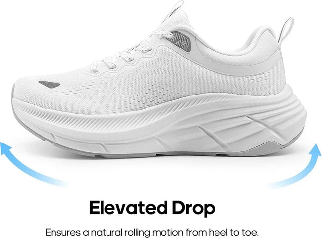 Aerion-Supportive Walking Shoes-White