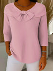 Sasha | Women's Elegant Bow Detail Knit Sweater with Cozy for Winter