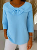 Sasha | Women's Elegant Bow Detail Knit Sweater with Cozy for Winter
