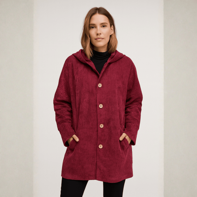 Indie | Women's Longline Hooded Corduroy Jacket
