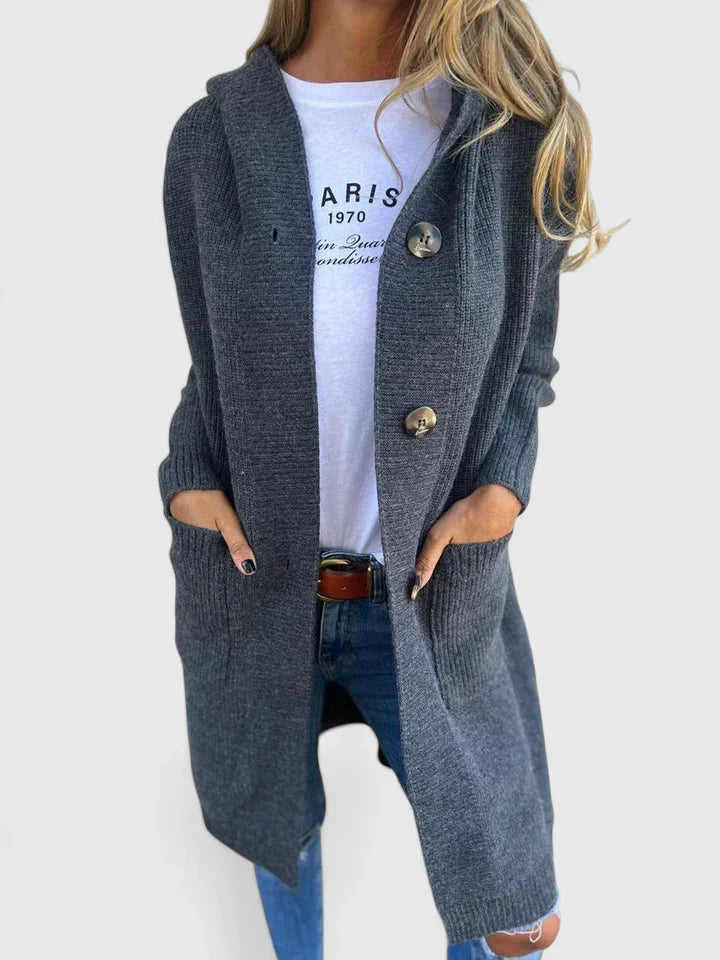 Giulyanrah | Women's Pockets Longline Cardigan
