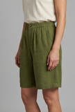 FJØRNA women's lightweight summer shorts with elastic waist, relaxed fit, breathable fabric, and side pockets.