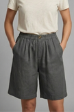 FJØRNA women's lightweight summer shorts with elastic waist, breathable fabric, relaxed fit, and side pockets.