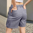 FJØRNA women's high waist lightweight summer cargo shorts with relaxed fit and elastic waistband, ideal for casual warm-weather wear.