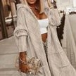 Johani | Women's Versatile Knit Hooded Cardigan Sweater with Cozy for Layering