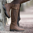 Knee-High | Women's Leather Waterproof Buckle Detail with Block-Heel Comfortable Casual Everyday