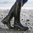 Knee-High | Women's Leather Waterproof Buckle Detail with Block-Heel Comfortable Casual Everyday