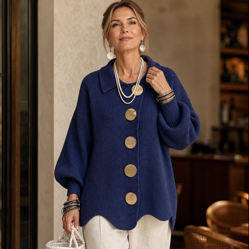 Oda | Women's Chunky Collared Cardigan