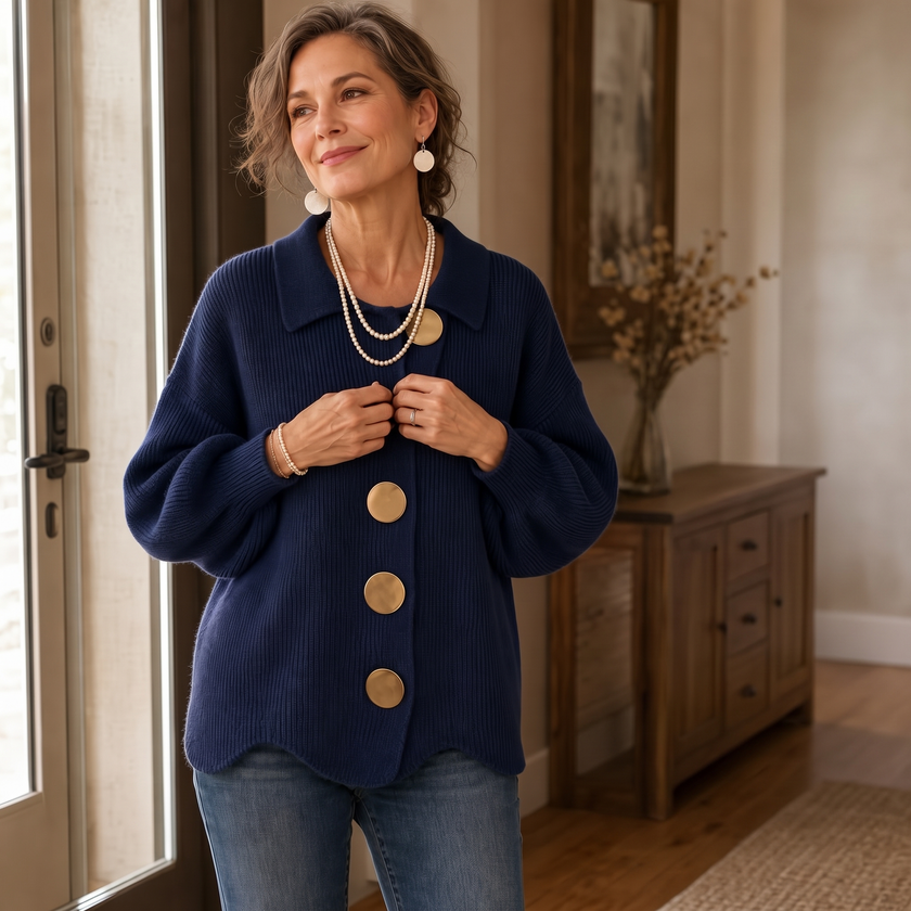 Oda | Women's Chunky Collared Cardigan