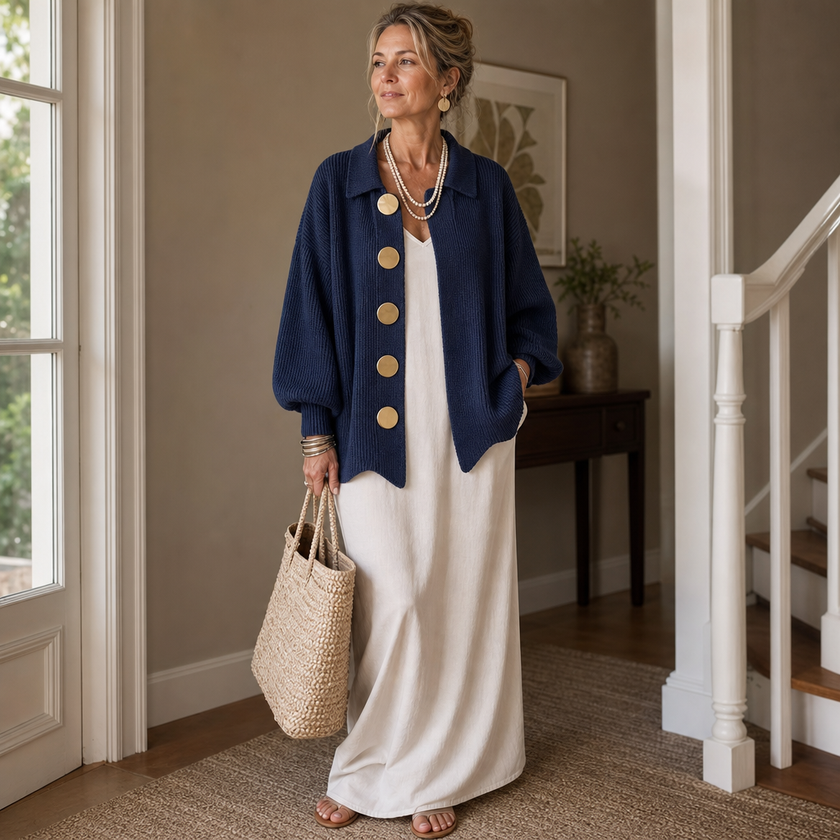 Oda | Women's Chunky Collared Cardigan