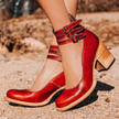 Camille | Women's Distressed Block-Heel Booties