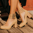 Camille | Women's Distressed Block-Heel Booties