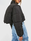 Cropped Jacket Women Oversized Relaxed Fit