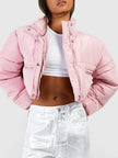 Cropped Jacket Women Oversized Relaxed Fit