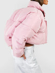 Cropped Jacket Women Oversized Relaxed Fit