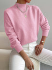 Fiona | Women's Elegant Cozy Relaxed Fit Knit Sweater with Minimalist for Layering