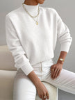 Fiona | Women's Elegant Cozy Relaxed Fit Knit Sweater with Minimalist for Layering