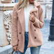 Kaia | Women's Double-Breasted Teddy Fleece Coat