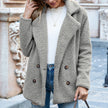 Kaia | Women's Double-Breasted Teddy Fleece Coat