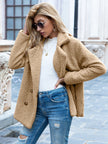 Kaia | Women's Double-Breasted Teddy Fleece Coat