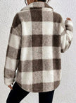 Bronwyn | Women's Plaid Oversized Button-Up Fleece Jacket
