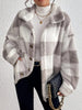 Bronwyn | Women's Plaid Oversized Button-Up Fleece Jacket