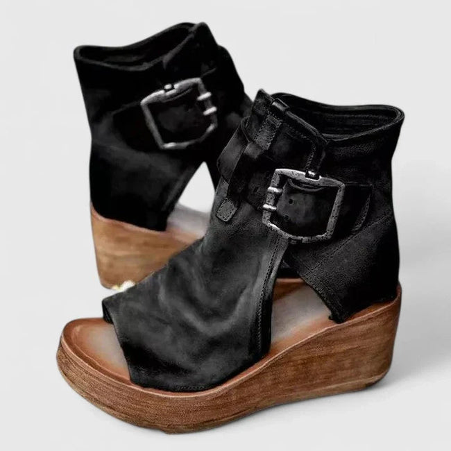 Men's | Women's Cutout Buckle Wedge with Comfortable Casual Everyday Walking Lightweight