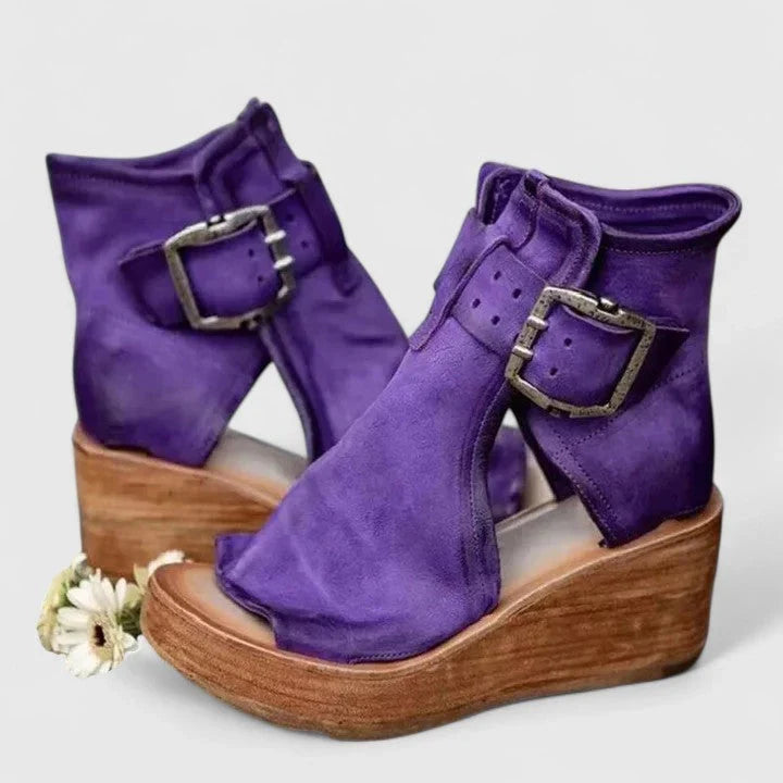 Men's | Women's Cutout Buckle Wedge with Comfortable Casual Everyday Walking Lightweight