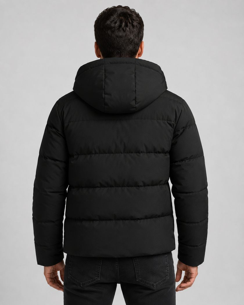 James | Hooded Zip-Up Puffer Jacket for Men