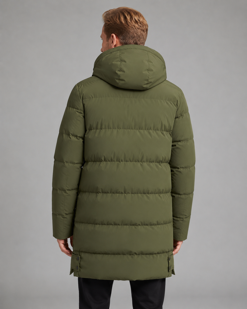 Noah | Longline Hooded Puffer Jacket for Men