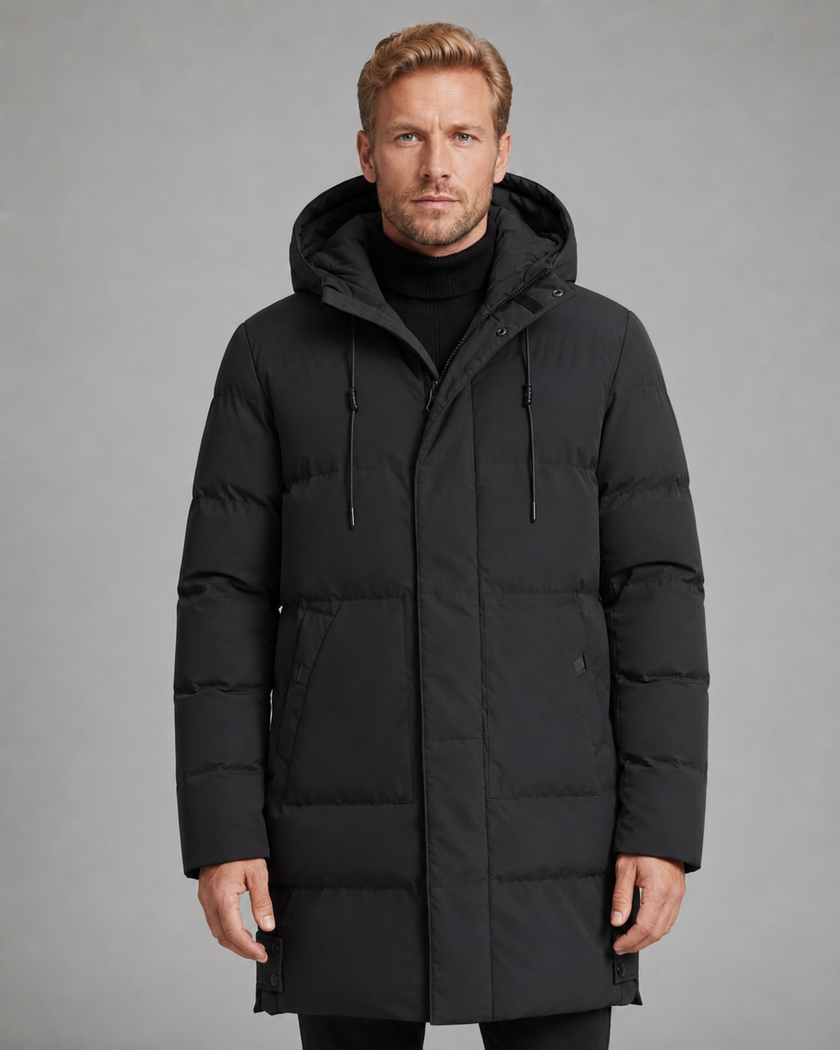 Noah | Longline Hooded Puffer Jacket for Men