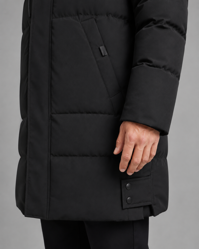 Noah | Longline Hooded Puffer Jacket for Men
