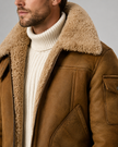 Owen | Faux Leather Aviator Jacket for Men