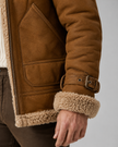 Owen | Faux Leather Aviator Jacket for Men