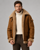 Owen | Faux Leather Aviator Jacket for Men
