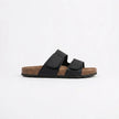 Men's FJØRNA double strap open toe slides, stylish men's sandals with adjustable straps and open toe design, for casual wear.