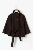 Cape Coat Belted Structured Draped Poncho Wrap Winter Cape | Alicia